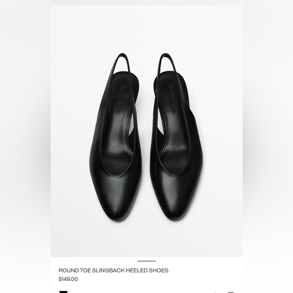 Zara Massimo Dutti Black  Flats - Zara Size Eu 40 US 9 - Picture 11 of 12